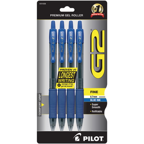 5 x BIC CELLO Wow 0.5mm BLUE Gel Pens Fine Tip Soft Grip Smooth Ink Flow Writes 